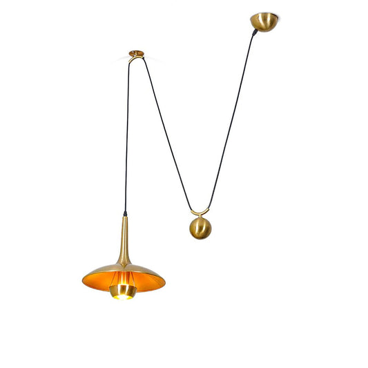 Height-Adjustable Pendant Lamp | Elegant 1970s Design for Cozy Kitchen Pendant Lighting 0