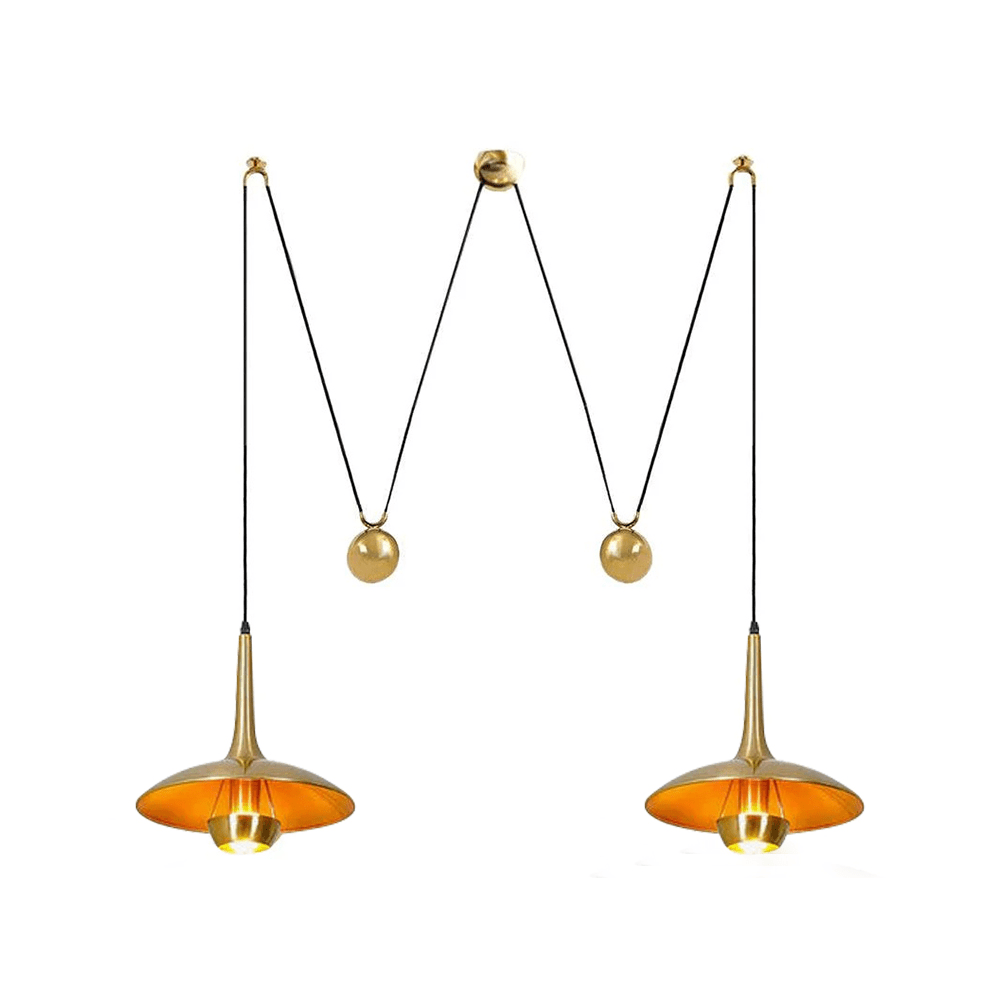 Height-Adjustable Pendant Lamp | Elegant 1970s Design for Cozy Kitchen Pendant Lighting 11