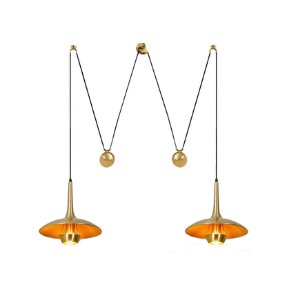 Height-Adjustable Pendant Lamp | Elegant 1970s Design for Cozy Kitchen Pendant Lighting 11