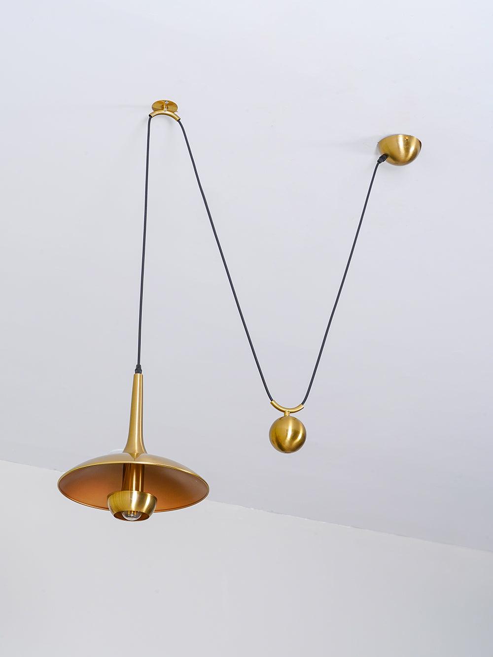 Height-Adjustable Pendant Lamp | Elegant 1970s Design for Cozy Kitchen Pendant Lighting 8