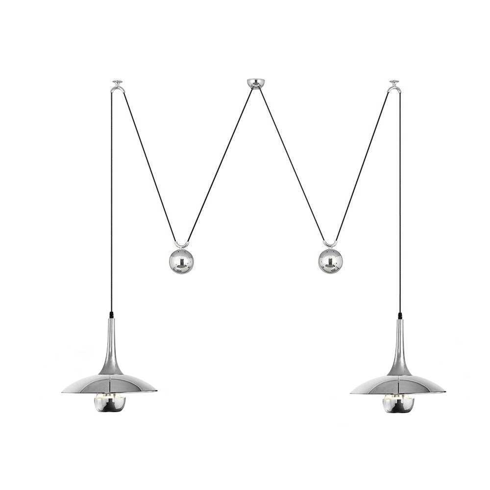 Height-Adjustable Pendant Lamp | Elegant 1970s Design for Cozy Kitchen Pendant Lighting 9
