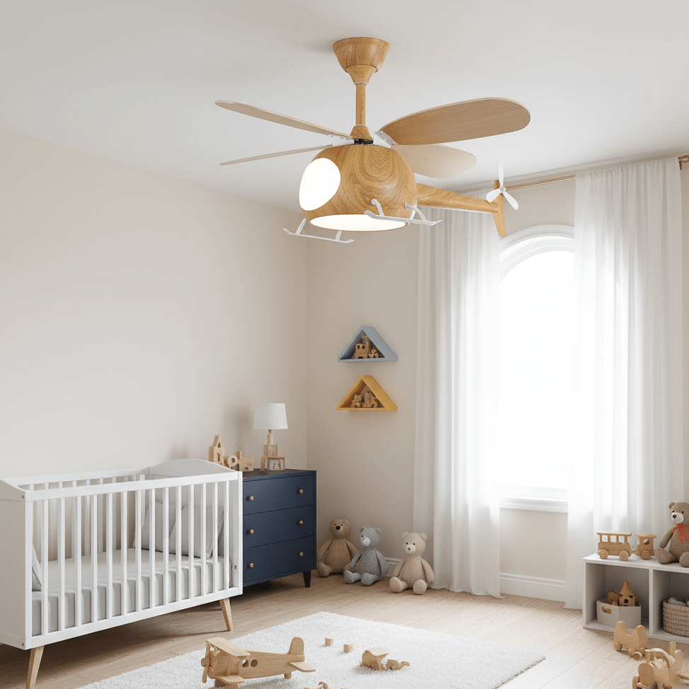Heli Breeze | Kids Ceiling Fan with Lights, Whimsical Helicopter Design 6