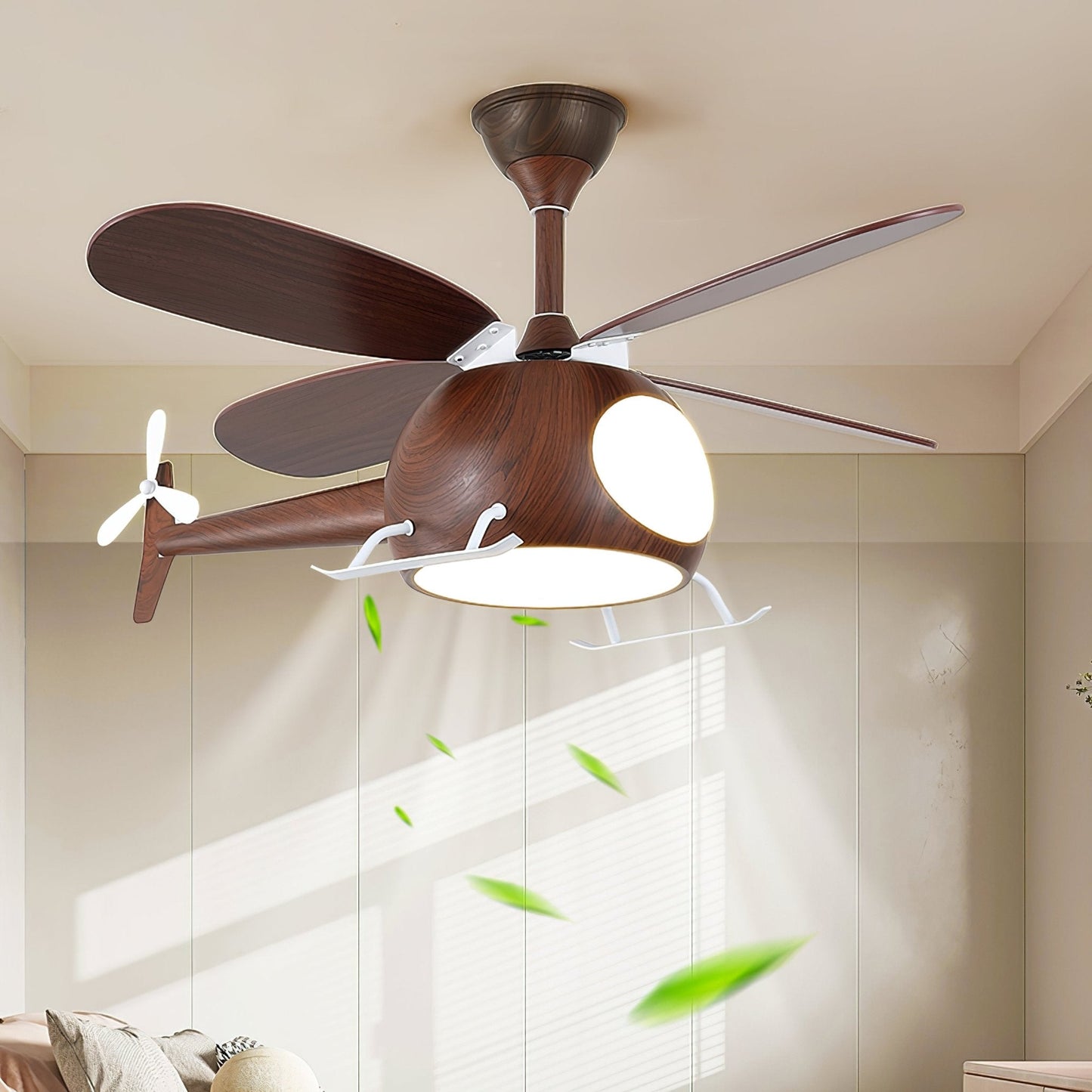 Heli Breeze | Kids Ceiling Fan with Lights, Whimsical Helicopter Design 8