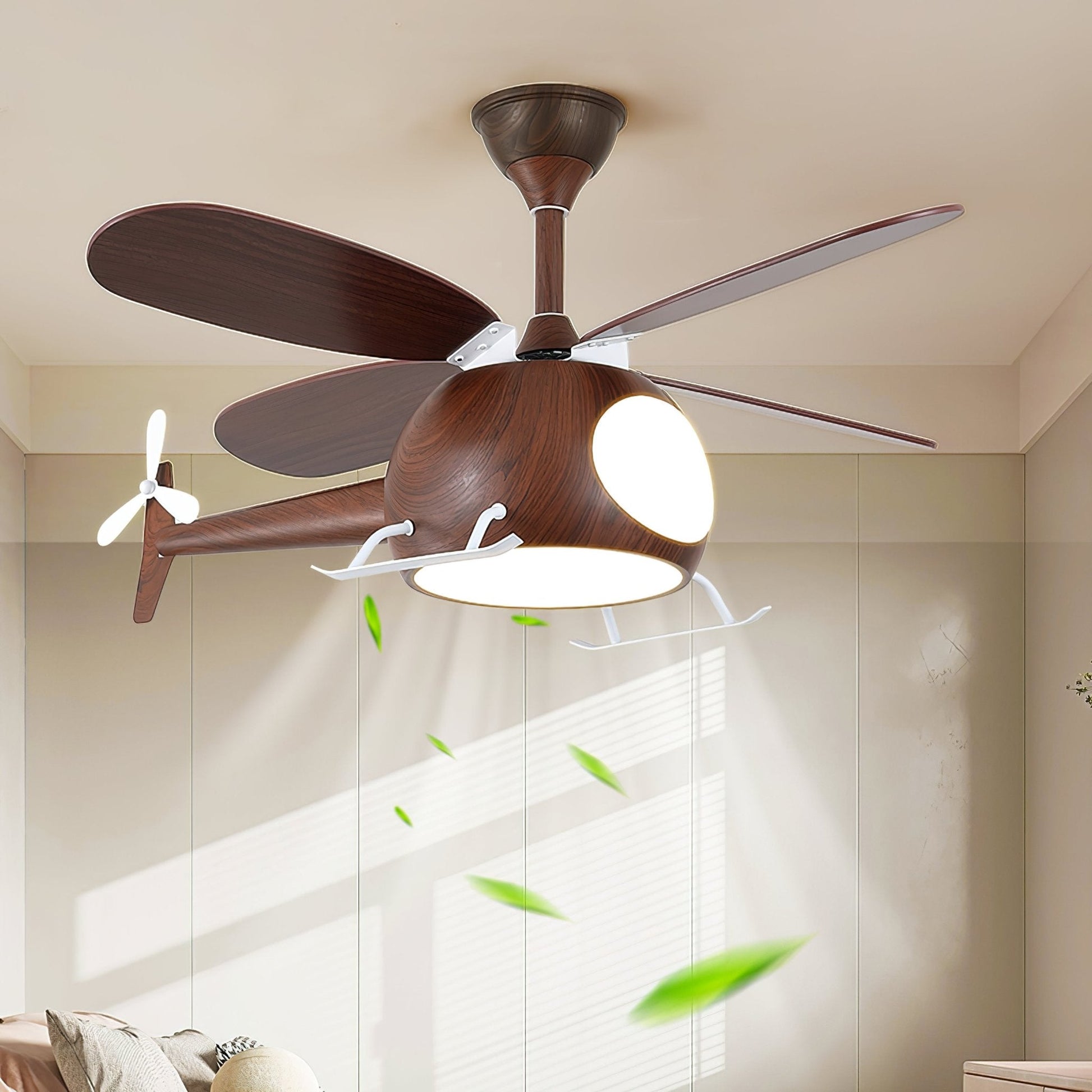 Heli Breeze | Kids Ceiling Fan with Lights, Whimsical Helicopter Design 8