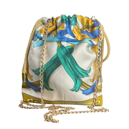 Mors a la Conetable Vintage Scarf Drawstring Crossbody Bag