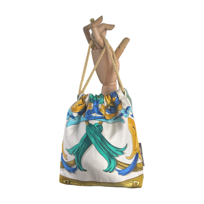 Mors a la Conetable Vintage Scarf Drawstring Crossbody Bag