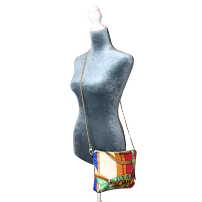 Grand Manege Vintage Silk Scarf Crossbody Bag