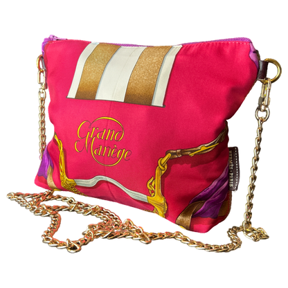 Grand Manege Vintage Silk Scarf Crossbody Bag