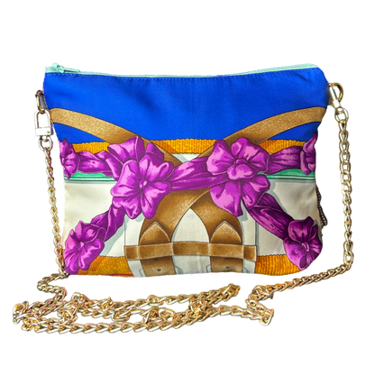 Grand Manege Vintage Silk Scarf Crossbody Bag