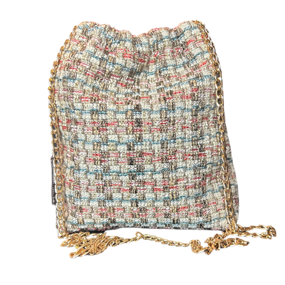 Haute Parure Vintage Scarf Drawstring Crossbody Bag