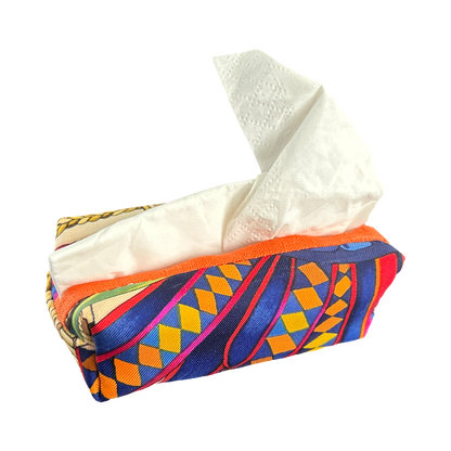 Rubans du Cheval Blanc Vintage Scarf Travel Tissue Pouch