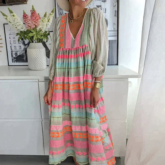 Hermine Casual Dress | Lightweight Polyester with Relaxed Fit & Vibrant Color 0