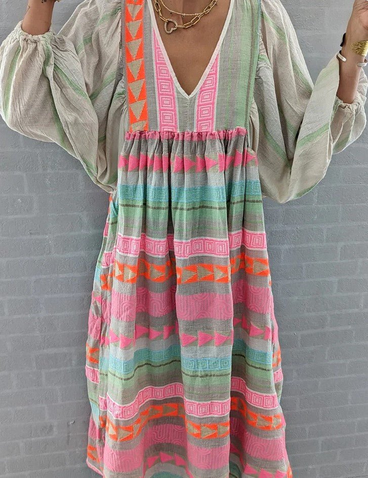 Hermine Casual Dress | Lightweight Polyester with Relaxed Fit & Vibrant Color 1