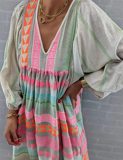 Hermine Casual Dress | Lightweight Polyester with Relaxed Fit & Vibrant Color 3