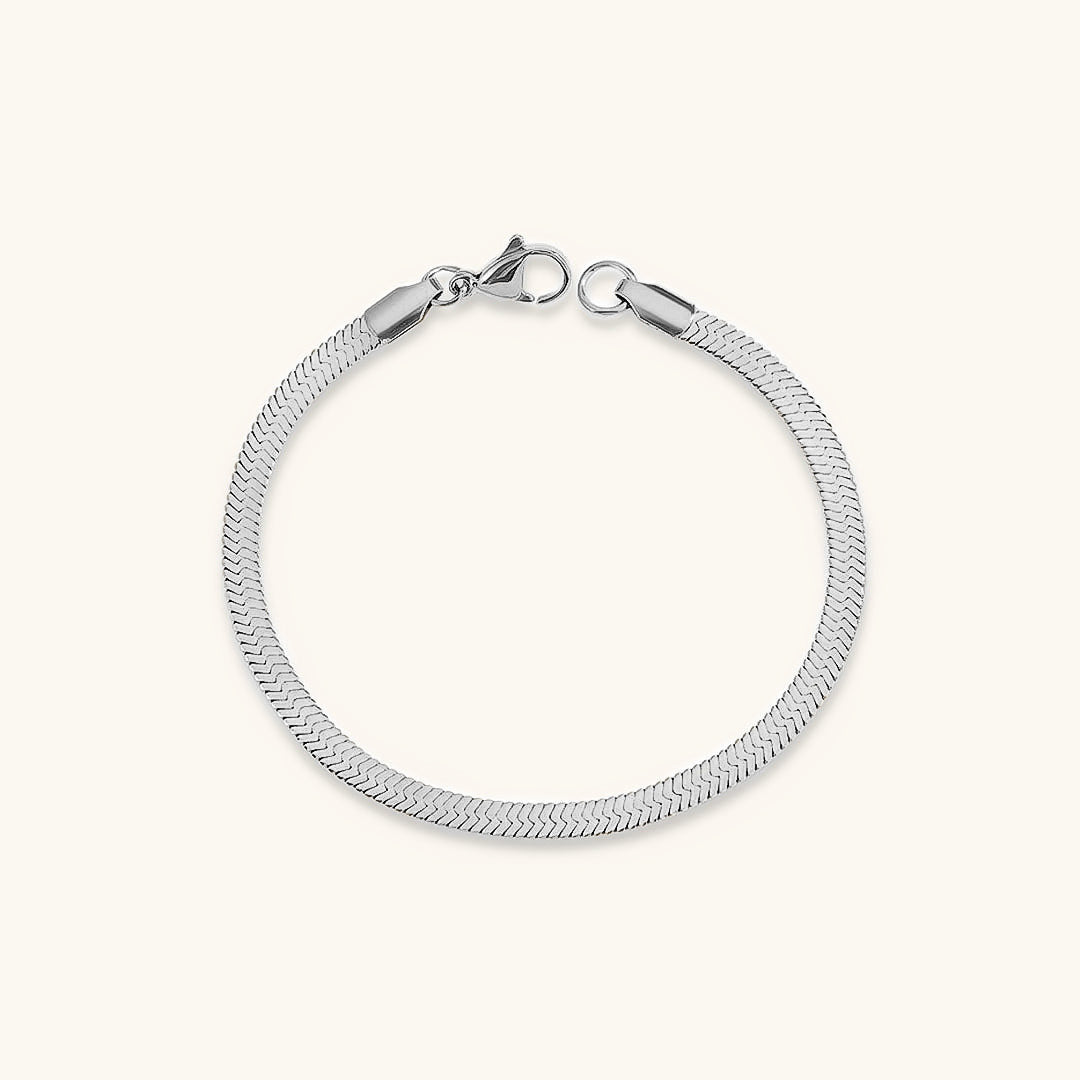 Herringbone Bracelet | Durable Gold-Plated Stainless Steel Design 11