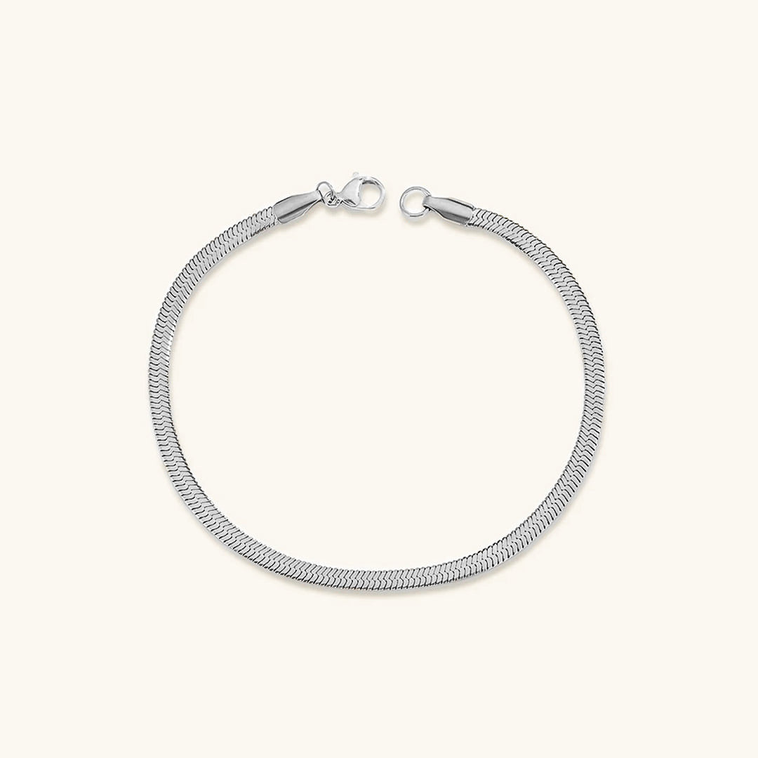 Herringbone Bracelet | Durable Gold-Plated Stainless Steel Design 12