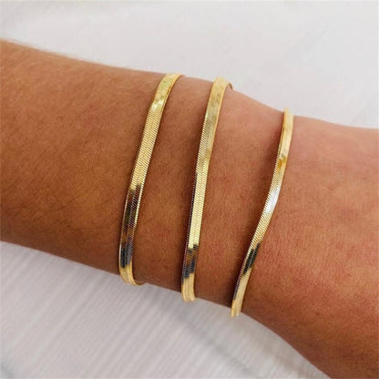 Herringbone Bracelet | Durable Gold-Plated Stainless Steel Design 3