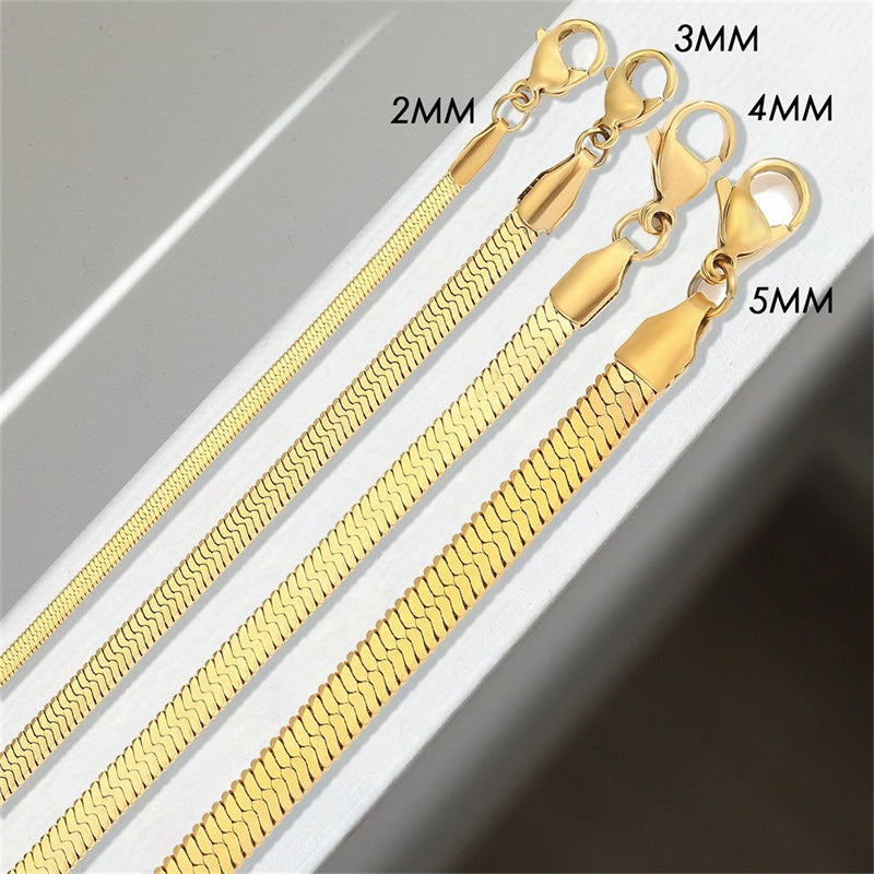 Herringbone Bracelet | Durable Gold-Plated Stainless Steel Design 5