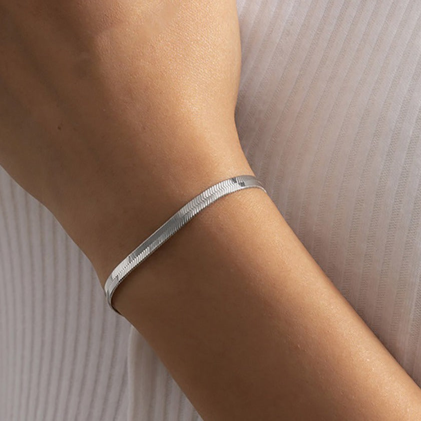 Herringbone Bracelet | Durable Gold-Plated Stainless Steel Design 6