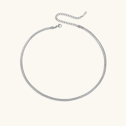 Herringbone Necklace | Ethically Sourced Stainless Steel with Gold Plating, Hypoallergenic and Durable Design 10