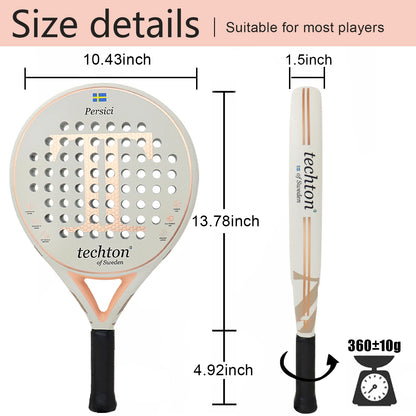 High-Performance Carbon Fiber Padel Racket | Best Padel Tennis Racket with Accessories 1