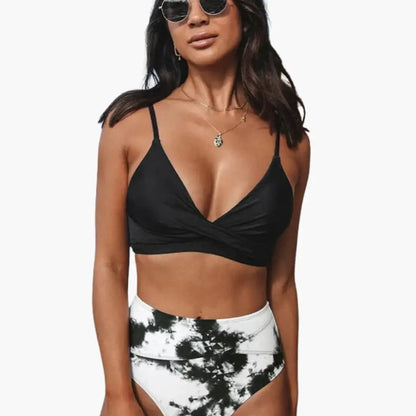 High-Waisted Bikini Set | Adjustable Scoop Neck Design 15