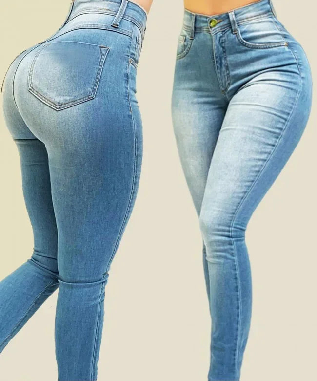 High-Waisted Jeggings | Comfortable Stretch Denim Blend for Versatile Style 0