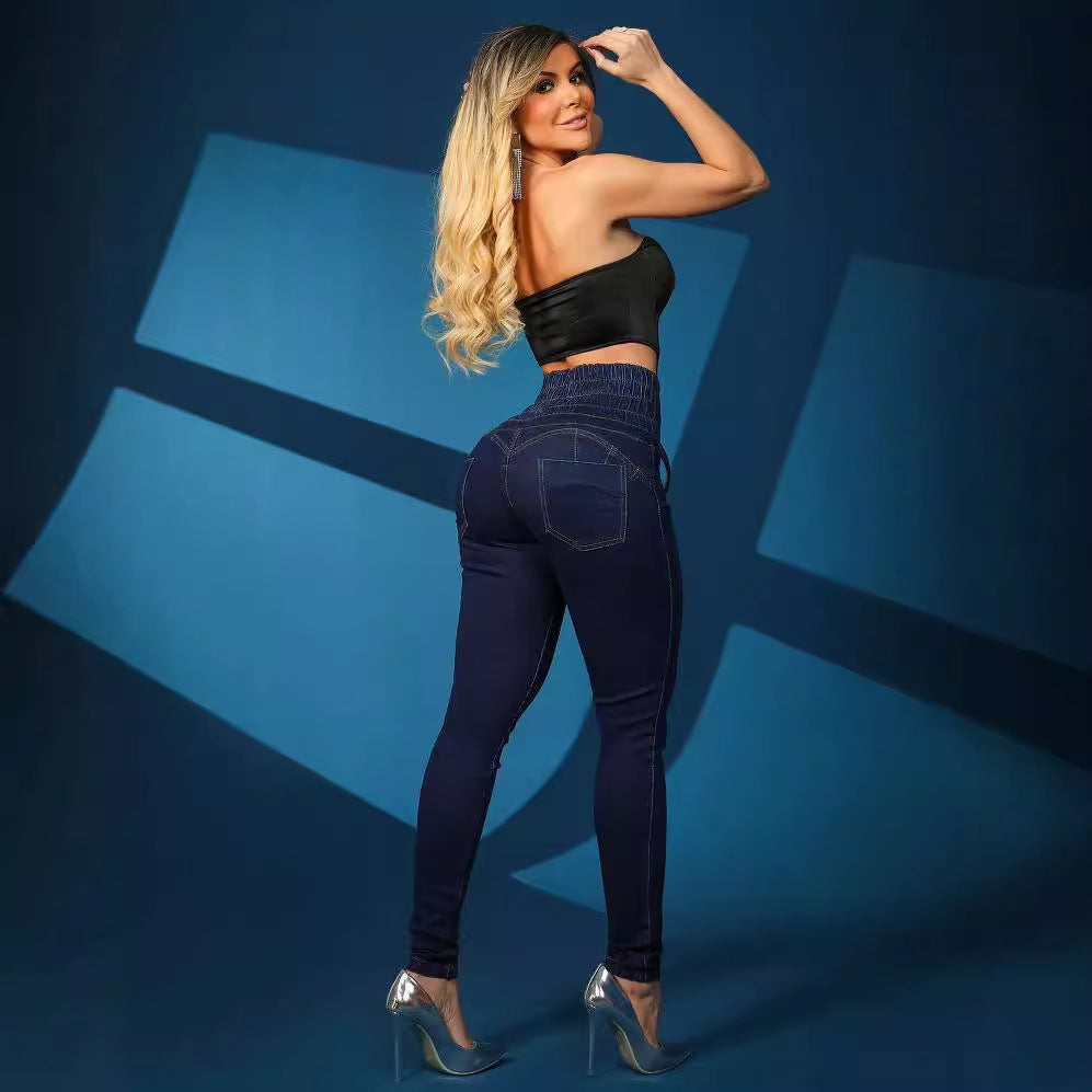 High-Waisted Jeggings for Women | Lace-Up Detail for Stylish Comfort 4