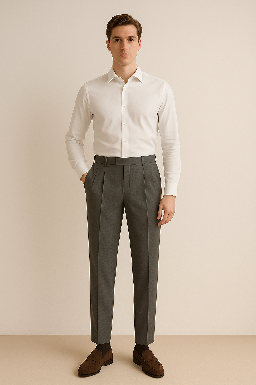 High-Waisted Pleated Trousers | Elegant Design with Tailored Fit 6