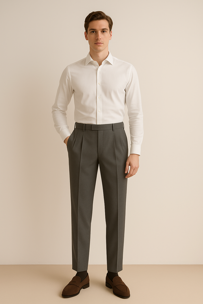 High-Waisted Pleated Trousers | Elegant Design with Tailored Fit 6