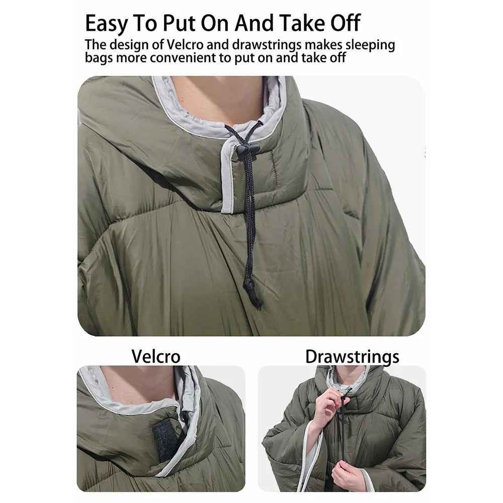 Hooded Poncho Blanket | Versatile 3-in-1 Outdoor Design for Camping 3