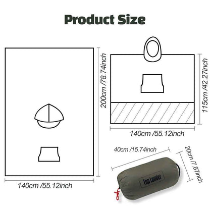 Hooded Poncho Blanket | Versatile 3-in-1 Outdoor Design for Camping 5