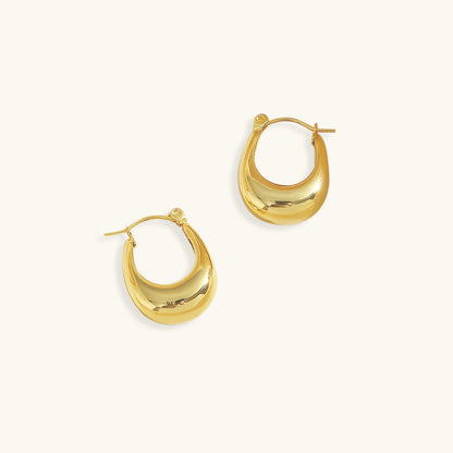 Hoop Earrings | Hypoallergenic 18k Gold-Plated Stainless Steel 0