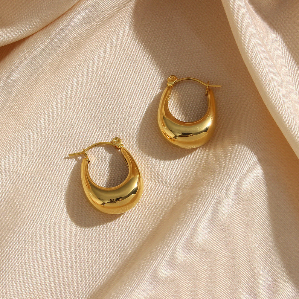 Hoop Earrings | Hypoallergenic 18k Gold-Plated Stainless Steel 2
