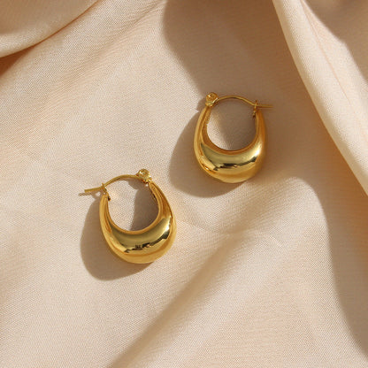 Hoop Earrings | Hypoallergenic 18k Gold-Plated Stainless Steel 2