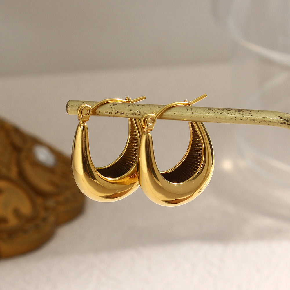 Hoop Earrings | Hypoallergenic 18k Gold-Plated Stainless Steel 5