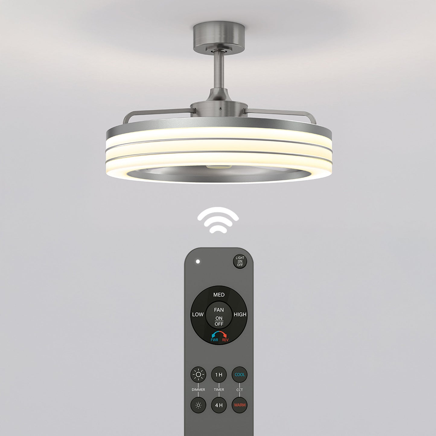 Horizon | 23 in. LED Ceiling Fan with Remote Control & 3 Speed Settings 3