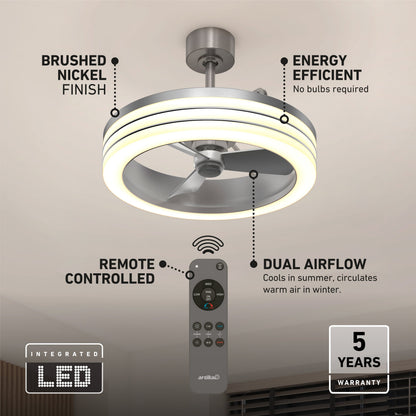 Horizon | 23 in. LED Ceiling Fan with Remote Control & 3 Speed Settings 6