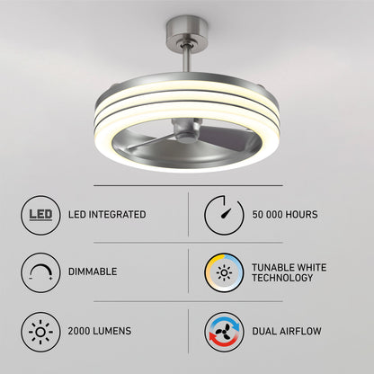 Horizon | 23 in. LED Ceiling Fan with Remote Control & 3 Speed Settings 7