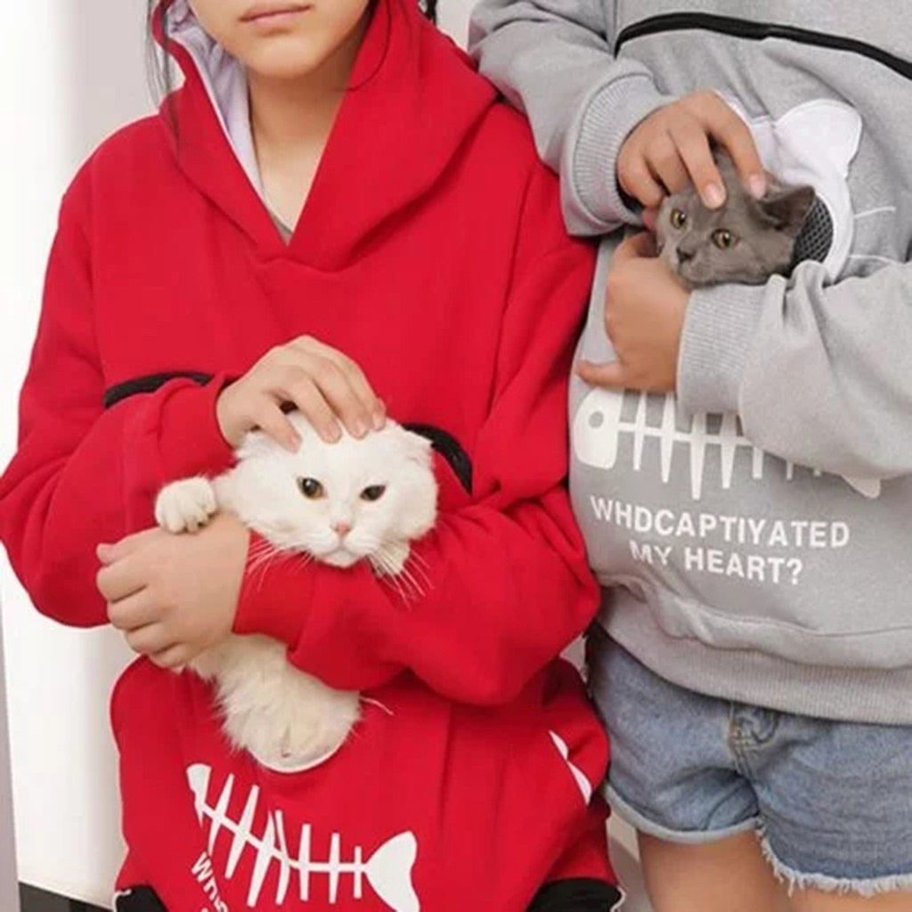 Hug Pouch Hoodie | Cozy Design for Pet Lovers with Removable Lining 4