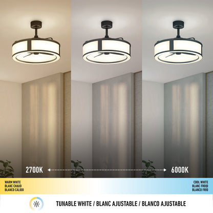 Huxley | 23-Inch LED Ceiling Fan with Remote Control & 3 Speed Settings 7