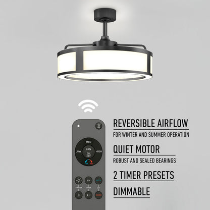 Huxley | 23-Inch LED Ceiling Fan with Remote Control & 3 Speed Settings 8