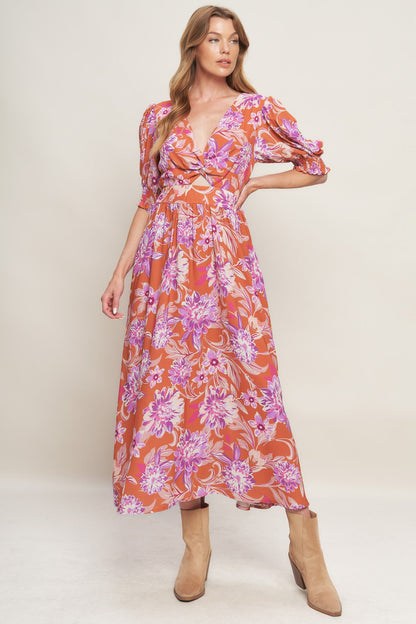 Vestito midi intrecciato MEADOW SERENADE
