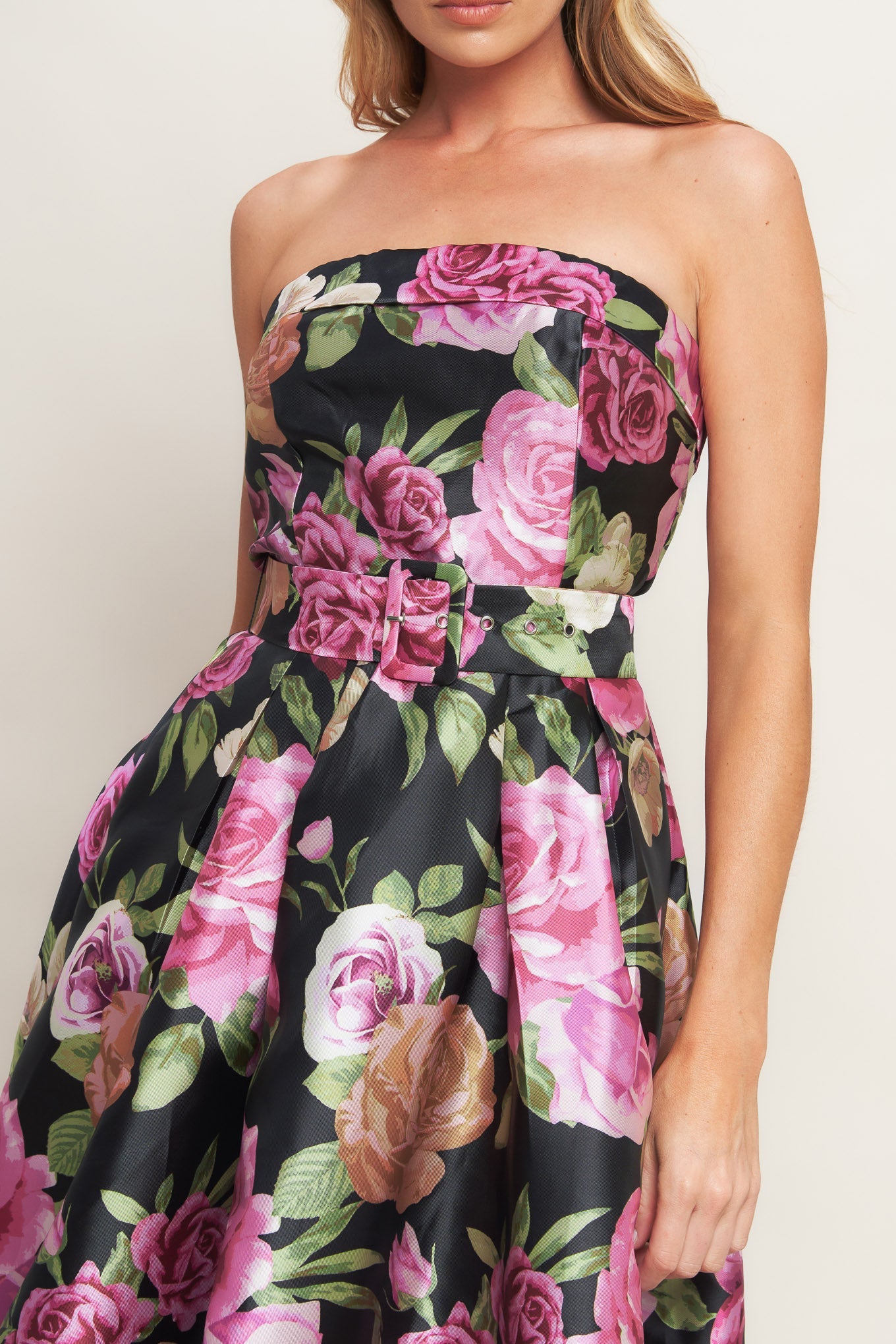 Abito lungo intrecciato Glamour Garden