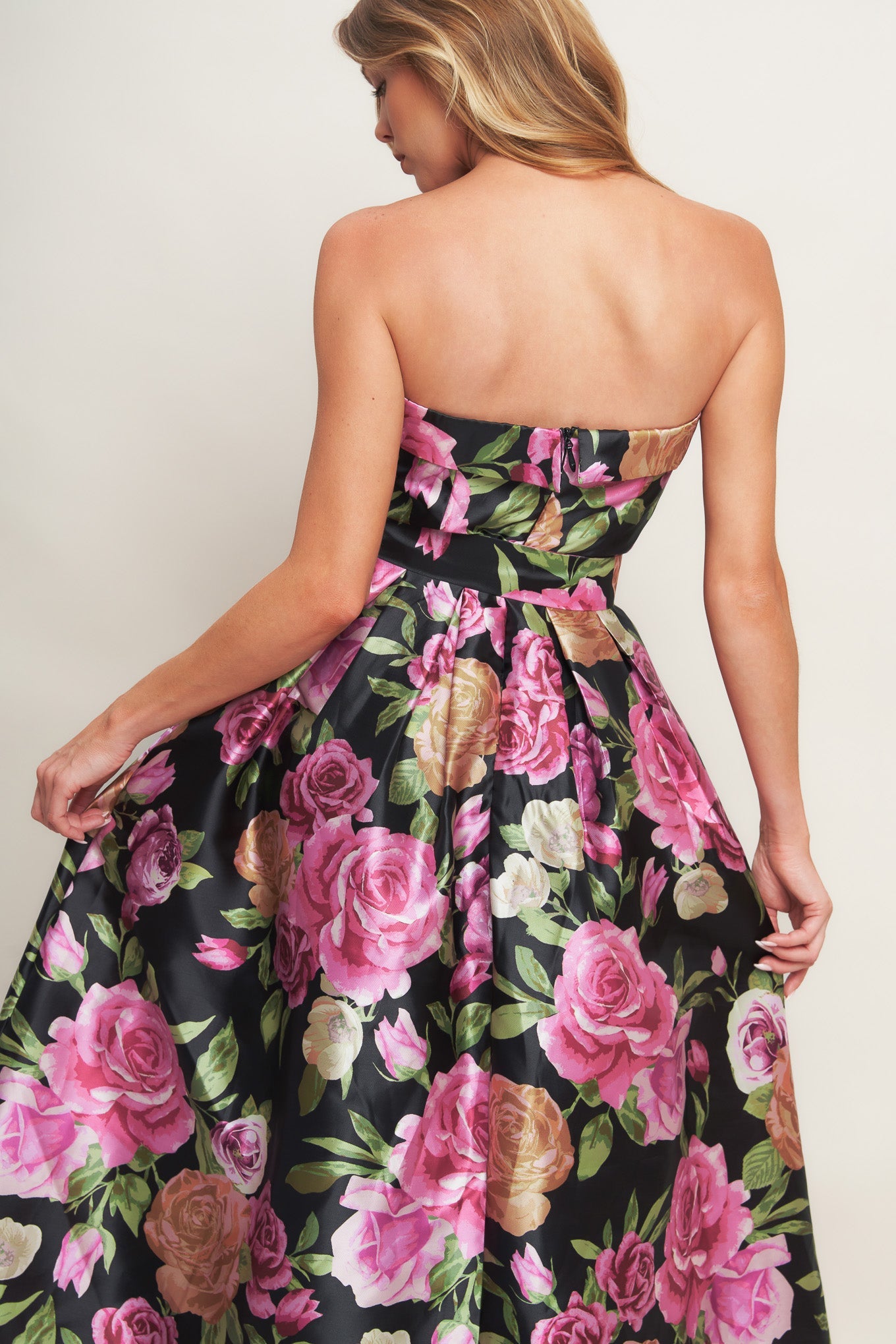 Abito lungo intrecciato Glamour Garden