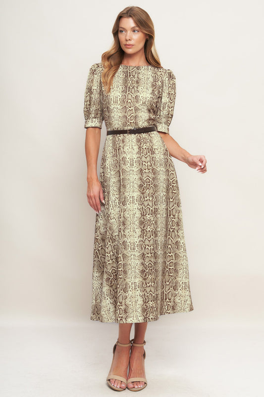 Vestito midi intrecciato PRIMAL GRACE
