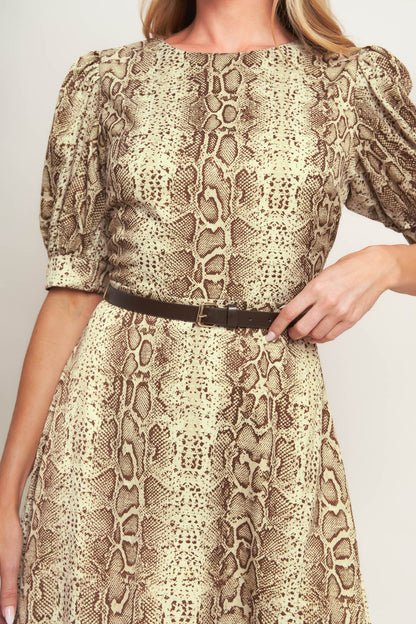 Vestito midi intrecciato PRIMAL GRACE