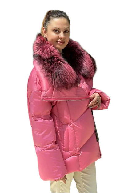 Echte Silberfuchs Premium Daunenjacke