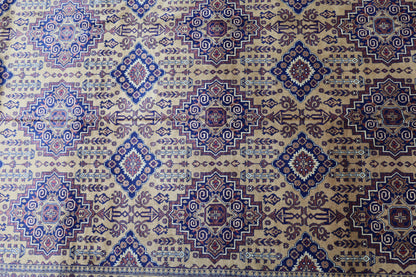 Hand-Knotted Afghani Zerkhaki Wool Rug – 6’7″  x  10’2″