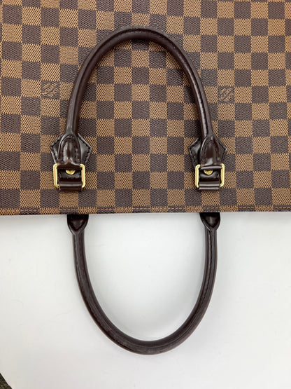 Louis Vuitton Sac Plat  Brown Damier Ebene Canvas Shopping Tote Bag
